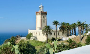 Cap Spartel lighthouse overlooking the Atlantic Ocean near Tangier