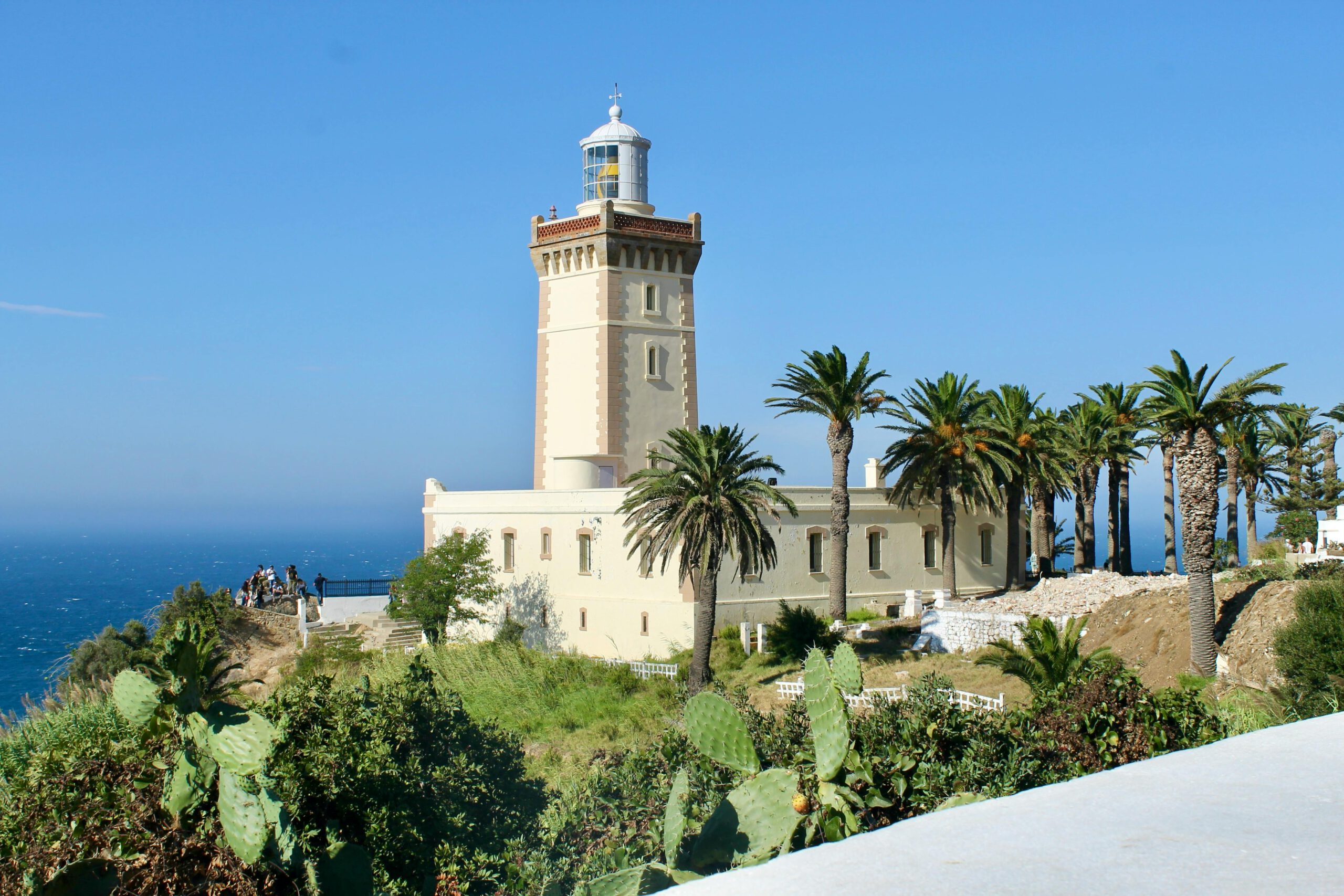 Cap Spartel lighthouse overlooking the Atlantic Ocean near Tangier
