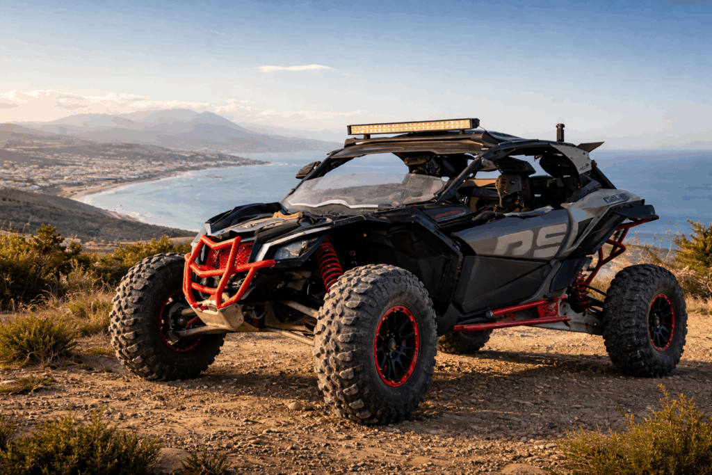 Guided Can-Am Maverick X3 buggy tour off-road near Tangier on extended routes