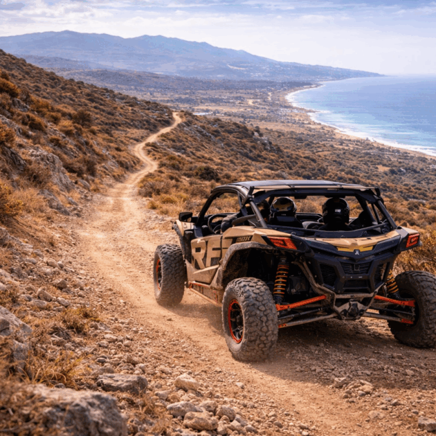 Guided Can-Am Maverick X3 buggy tour off-road near Tangier on extended routes