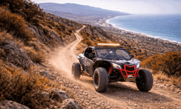 Guided Can-Am Maverick X3 buggy adventure off-road near Tangier