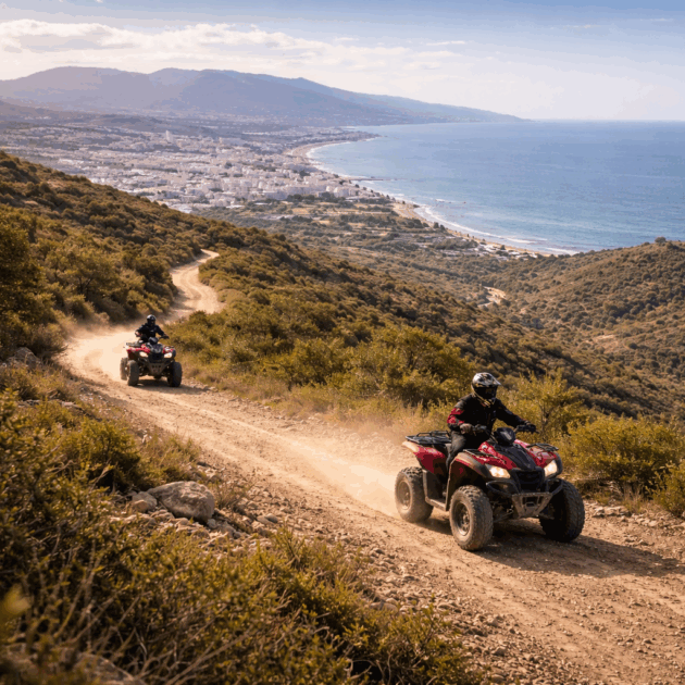 Guided quad adventure off-road near Tangier with extended routes and Mediterranean views